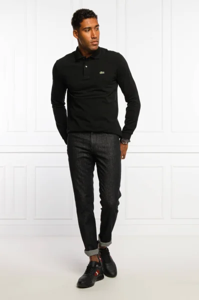 Polo tričko | Regular Fit Lacoste 	čierna	